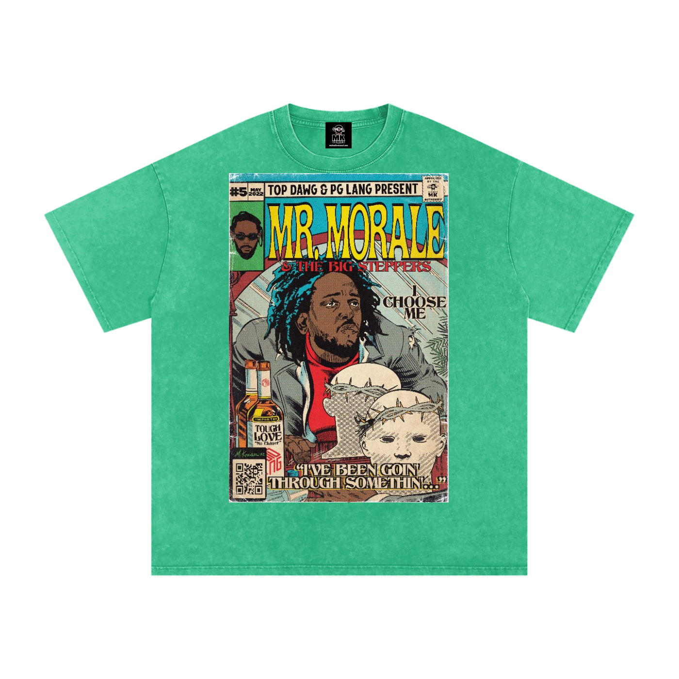 Mr. Morale & the Big Steppers - Snow Washed Oversized Cotton T-Shirt