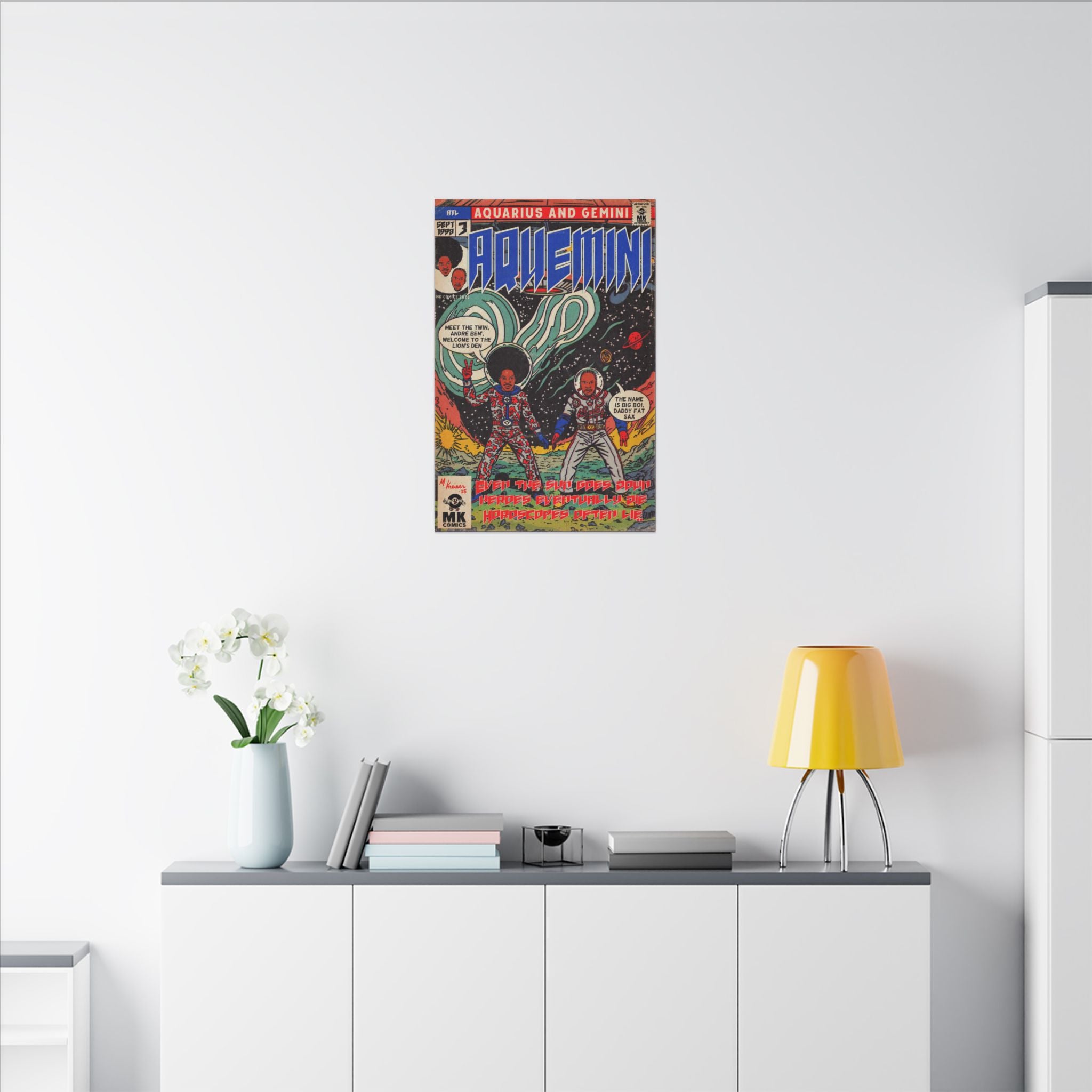 Aquemini - Comic Book Art - Matte Canvas, Stretched, 0.75" (Multi-Size)
