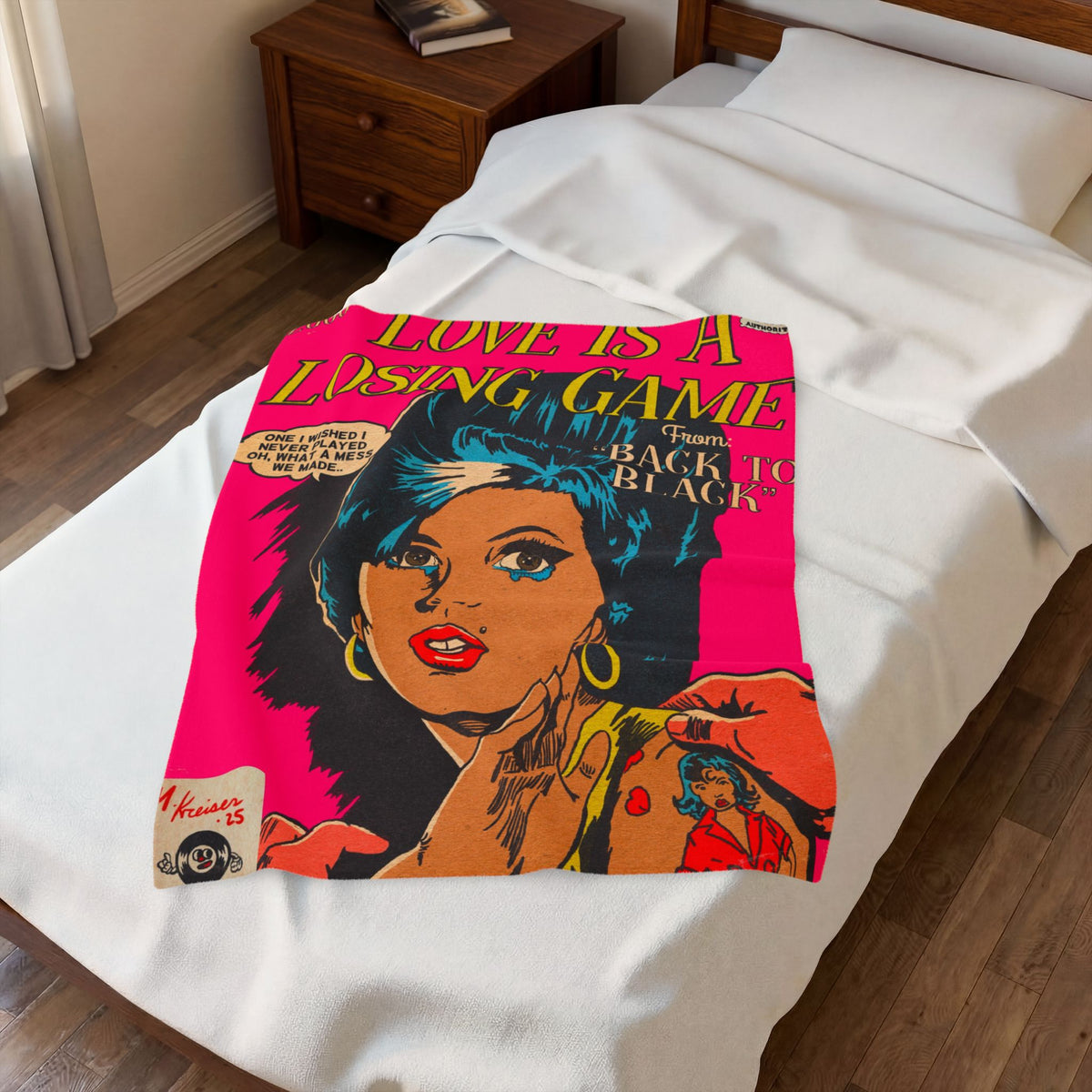 Love is a Losing Game - Velveteen Plush Blanket