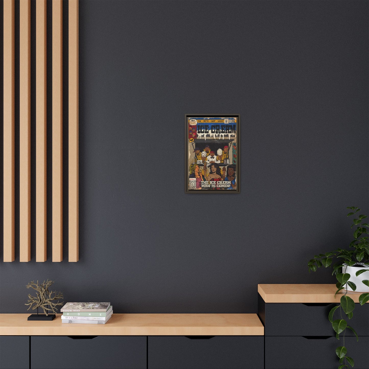 Raekwon- Ice Cream - Gallery Canvas Wraps, Vertical Frame