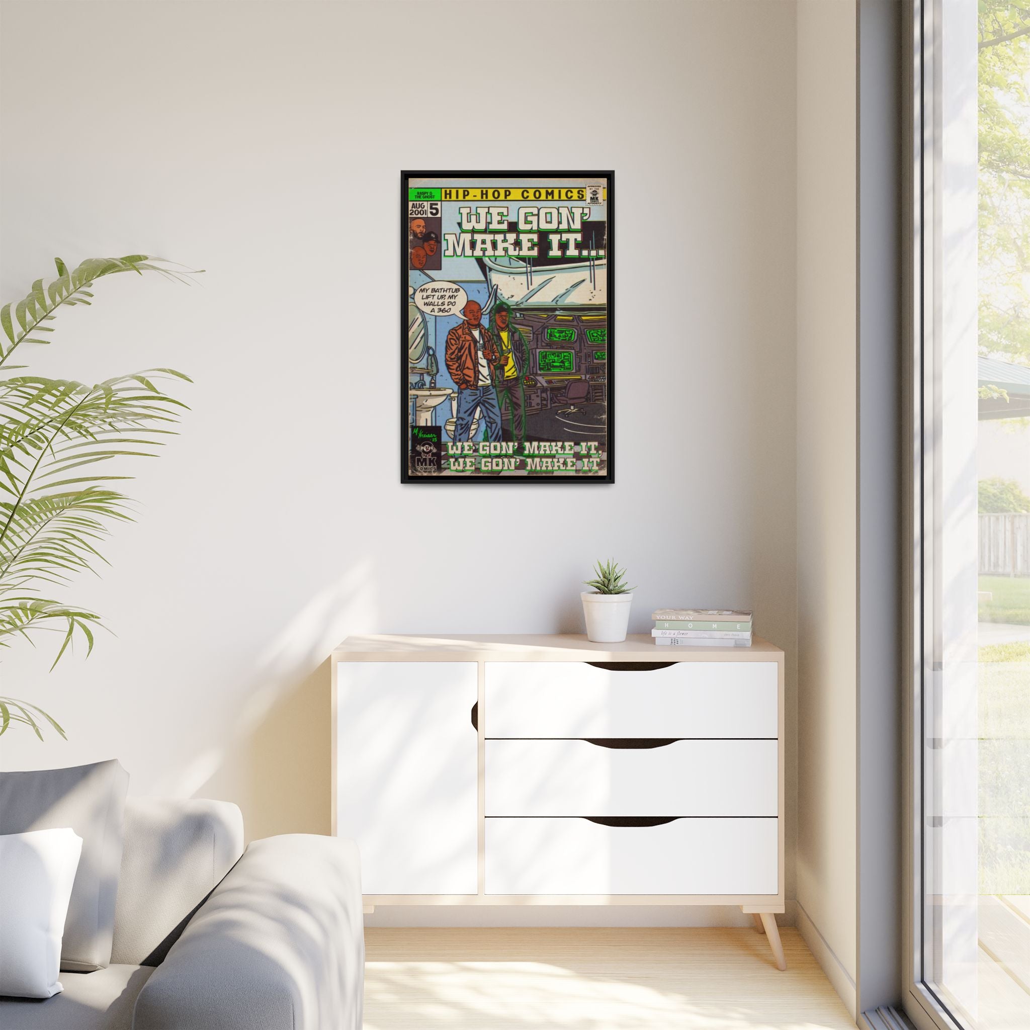 We Gon' Make It - Matte Canvas, Framed (Multi-color)