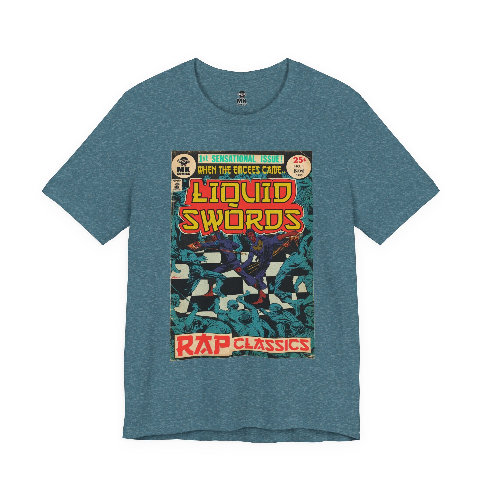 Liquid Swords - Unisex Jersey Short Sleeve Crew Neck T-Shirt - Hip Hop Graphic Tee