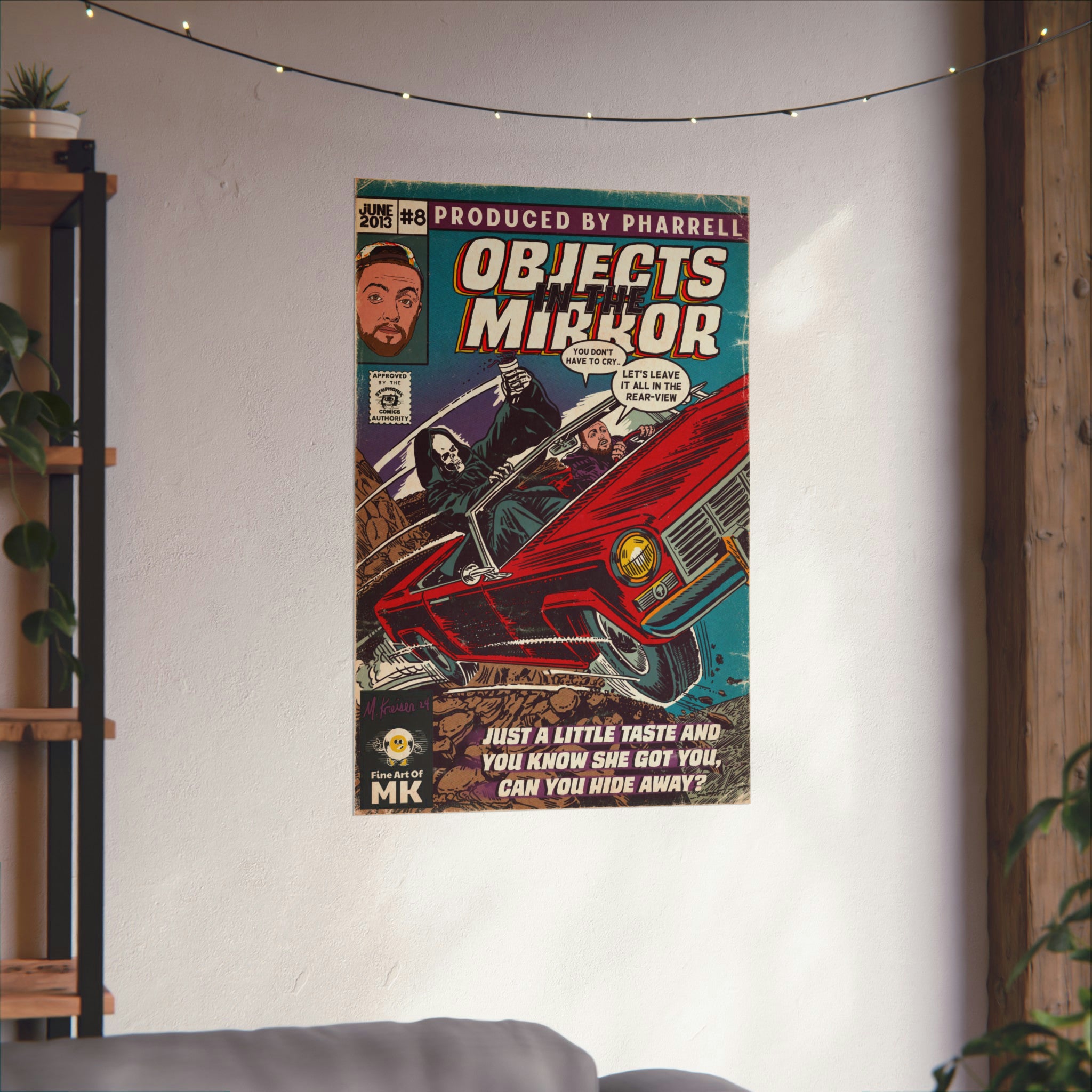 Objects in the Mirror - Matte Vertical Posters