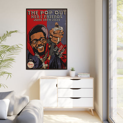 Kendrick Lamar - The Pop Out  - Gallery Canvas Wraps, Vertical Frame