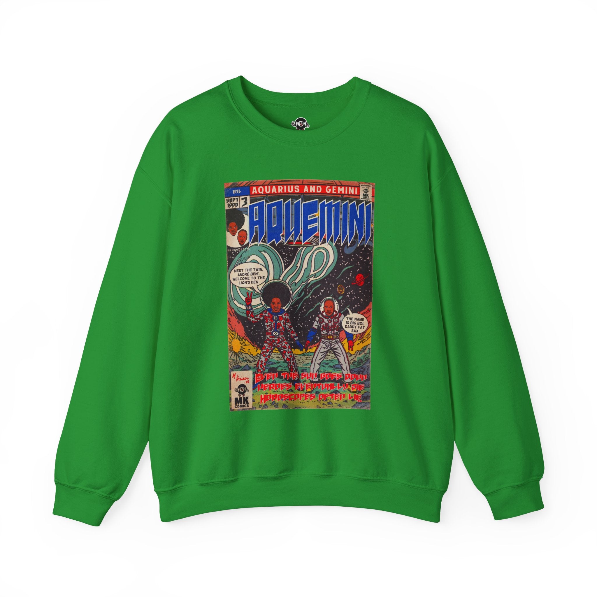 Aquemini - Comic Book Art - Unisex Heavy Blend™ Crewneck Sweatshirt