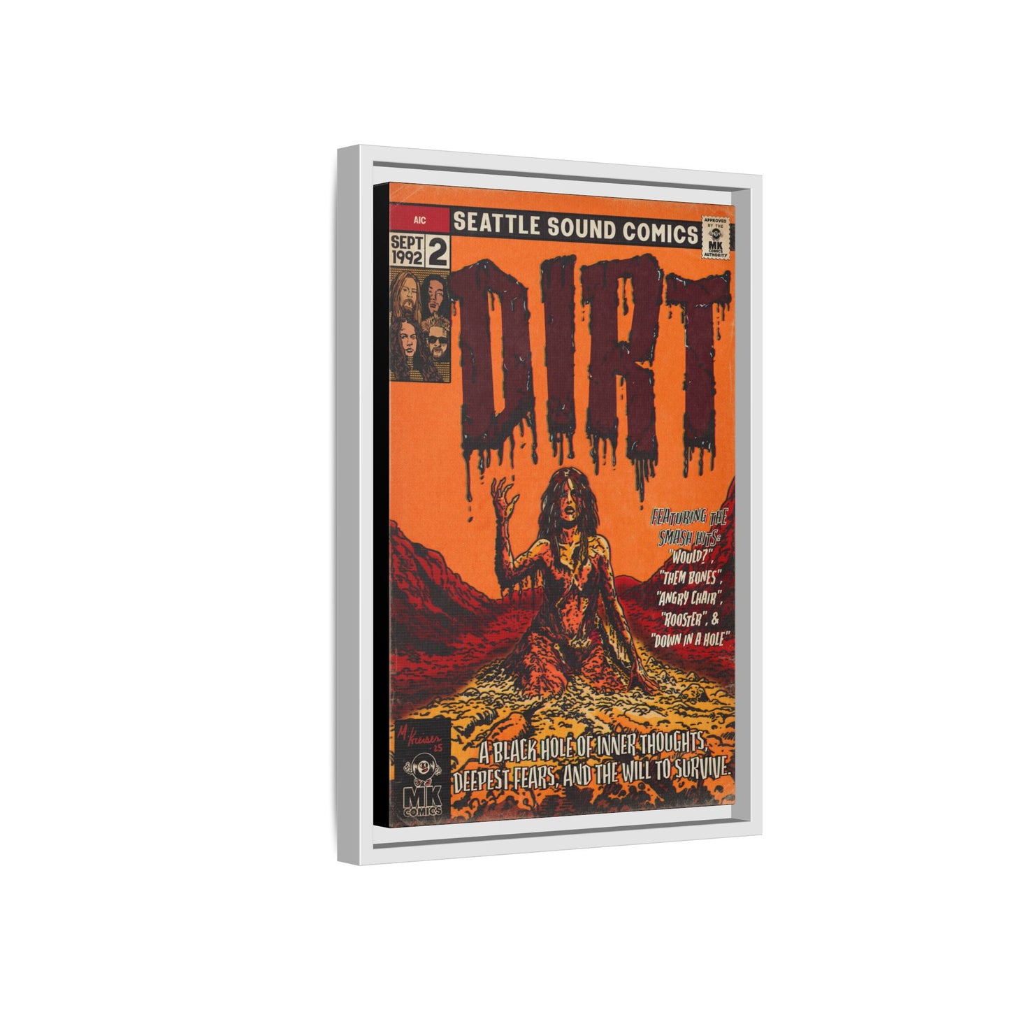 Dirt - Matte Canvas, Framed (Multi-color)
