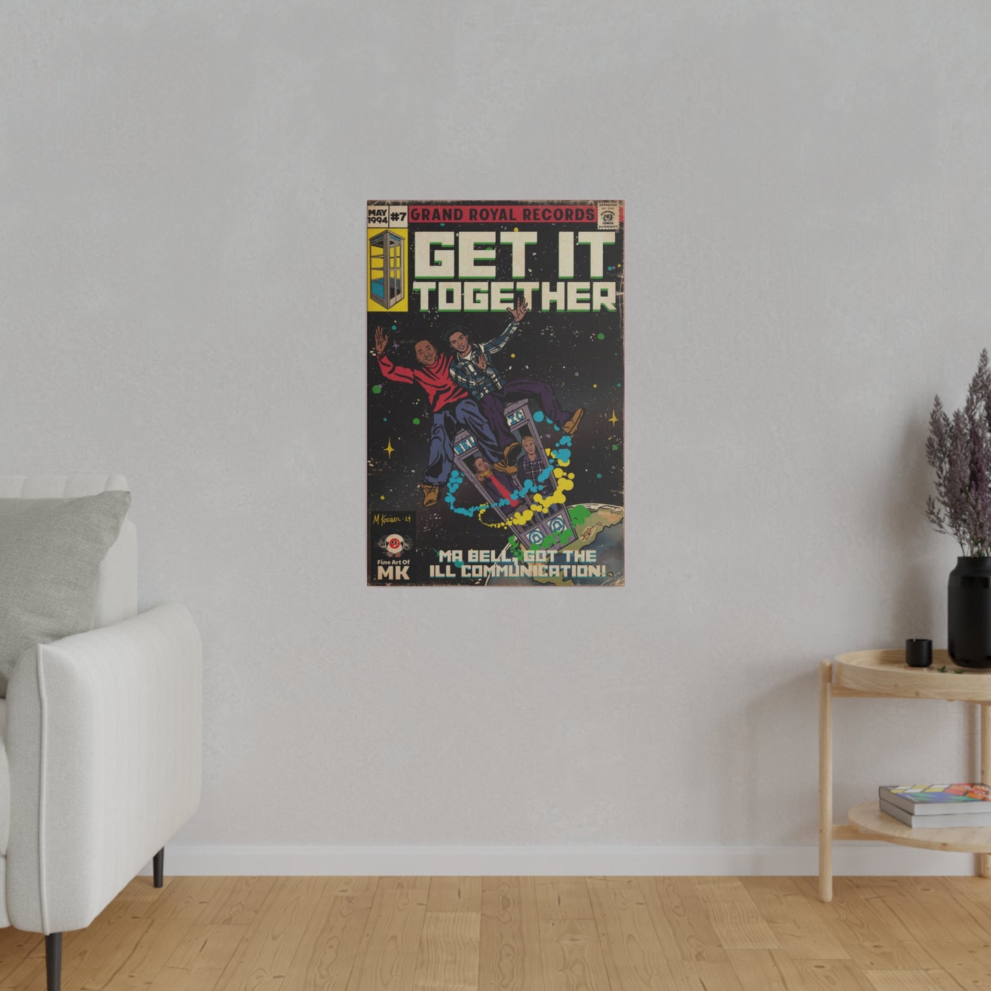 Beastie Boys & Q-Tip - Get it Together - Matte Canvas, Stretched, 0.75"