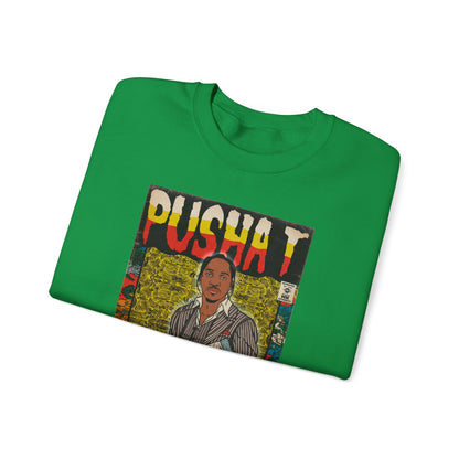 Pusha T - Comic Book Art - Unisex Heavy Blend™ Crewneck Sweatshirt
