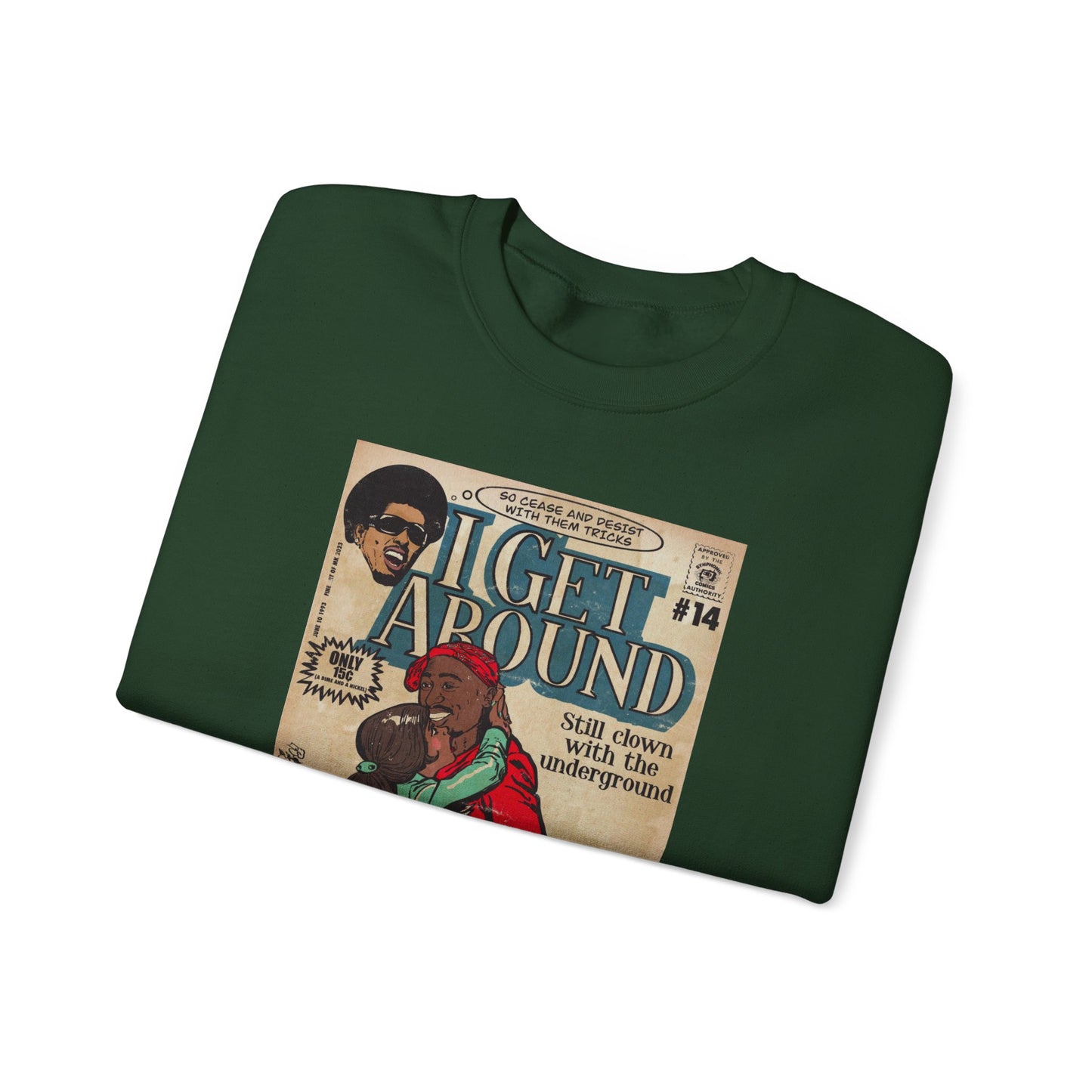 2Pac - I Get Around - Tupac - Unisex Heavy Blend™ Crewneck Sweatshirt