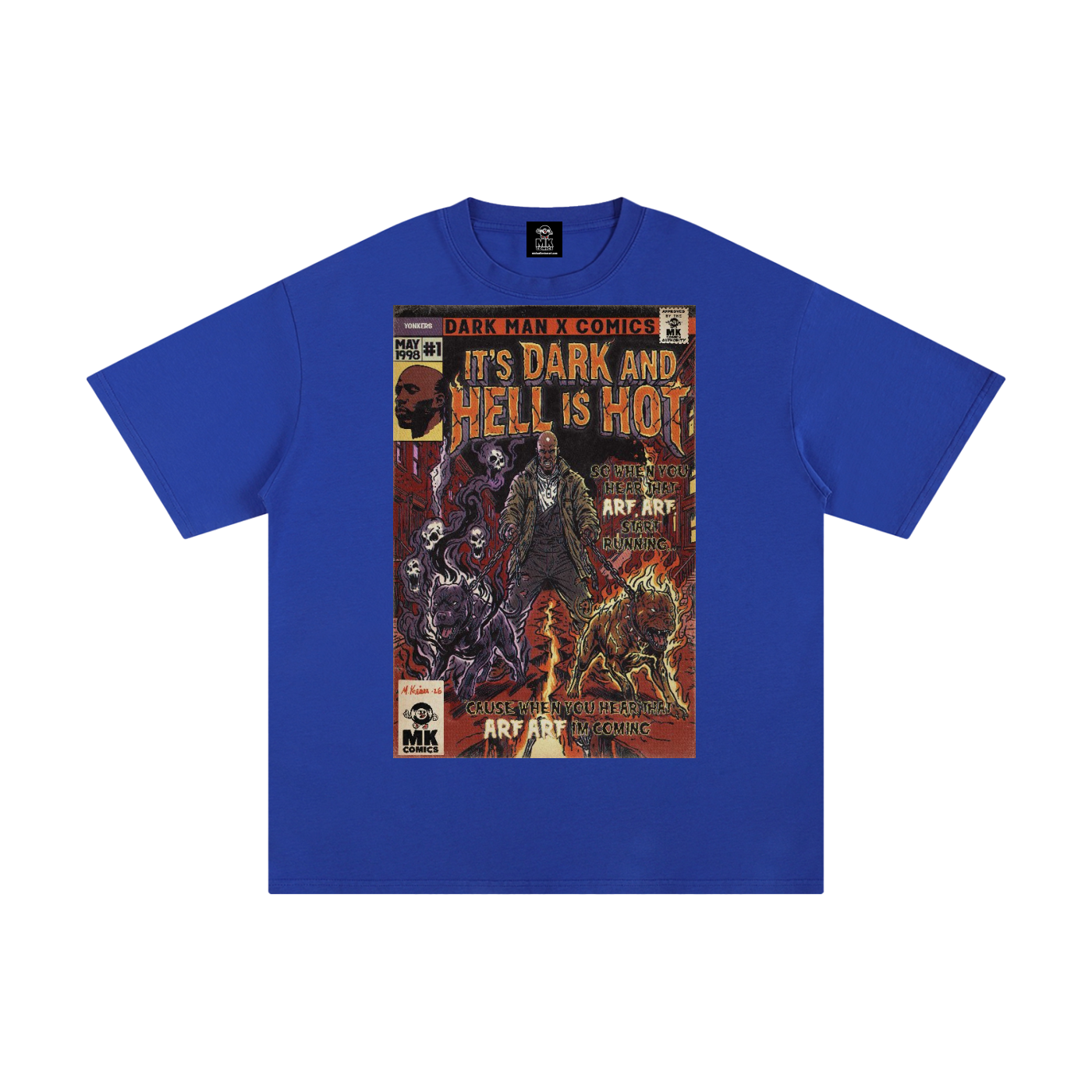 It's Dark & Hell is Hot - Unisex Pure Cotton T-Shirt