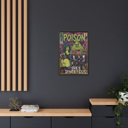 Poison - Matte Canvas, Framed (Multi-color)