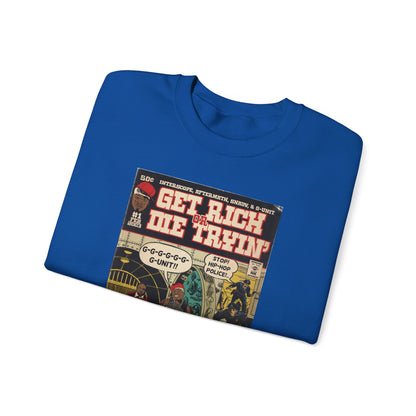 Get Rich Or Die Tryin - Comic Art - Unisex Heavy Blend™ Crewneck Sweatshirt