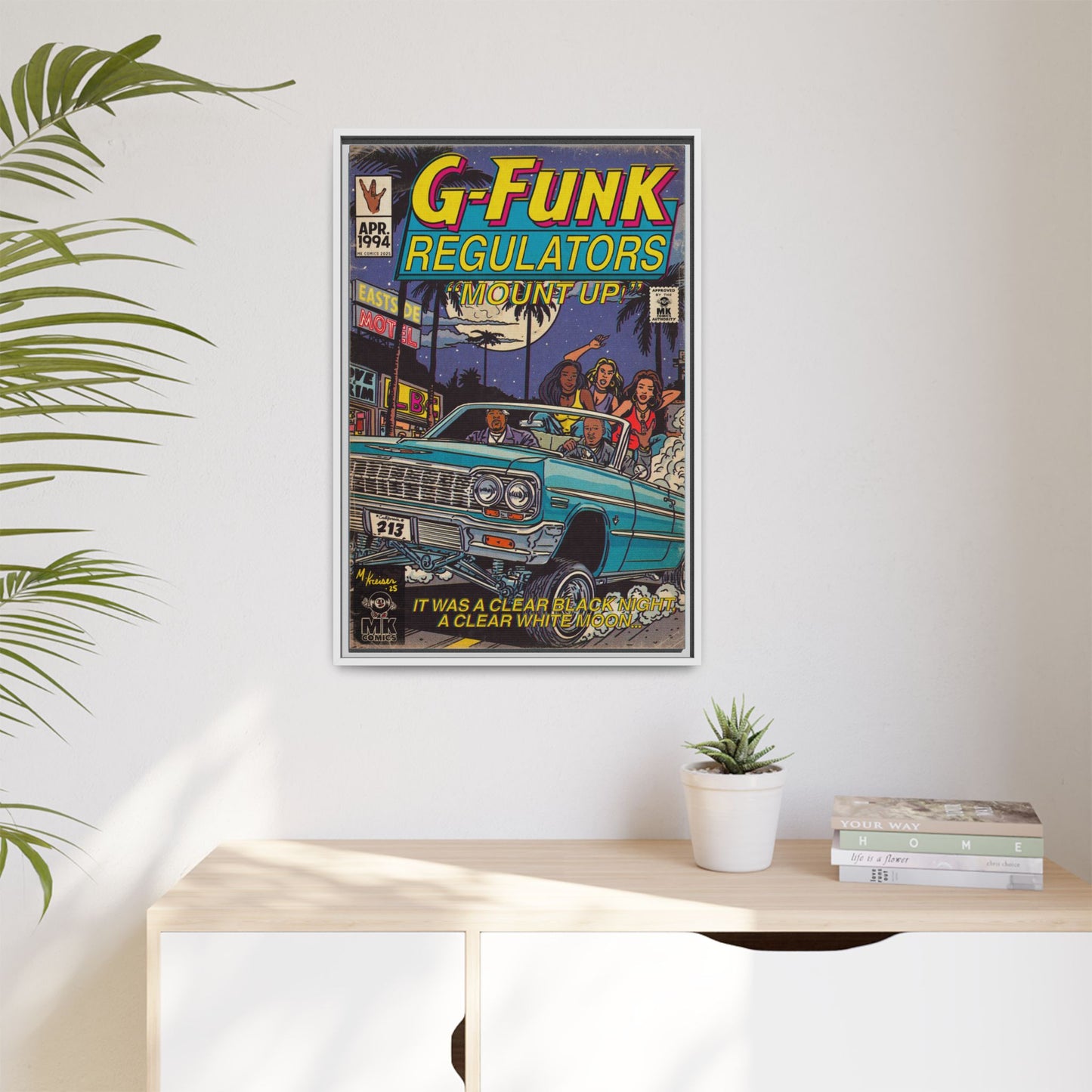 Regulate - Matte Canvas, Framed (Multi-color)