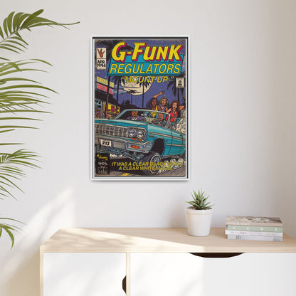 Regulate - Matte Canvas, Framed (Multi-color)