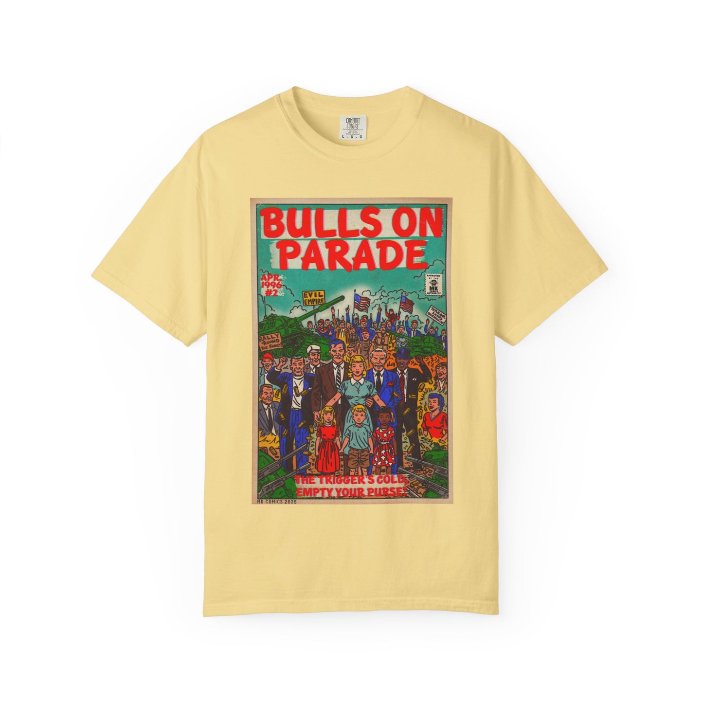 Bulls Parade - Unisex Garment-Dyed T-shirt