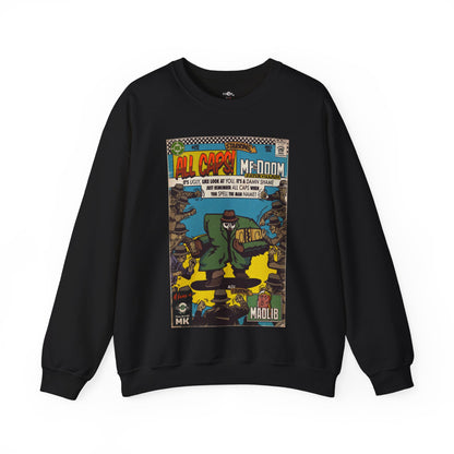 MF DOOM - All Caps - Unisex Heavy Blend™ Crewneck Sweatshirt