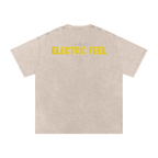 Electric Feel - Snow Washed Oversized Cotton T-Shirt