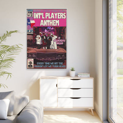 Int’l Players Anthem - Matte Canvas, Framed (Multi-color)