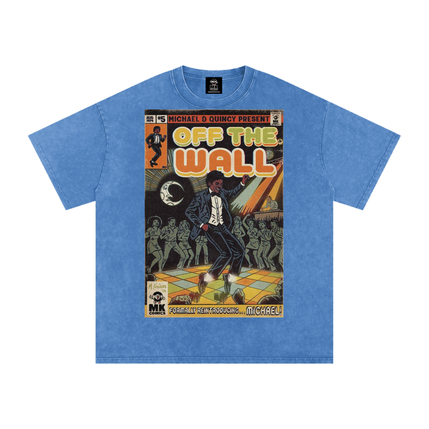 Off the Wall - Snow Washed Oversized Cotton T-Shirt
