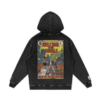 Welcome to the Jungle - Snow Washed Loose Cotton Hoodie