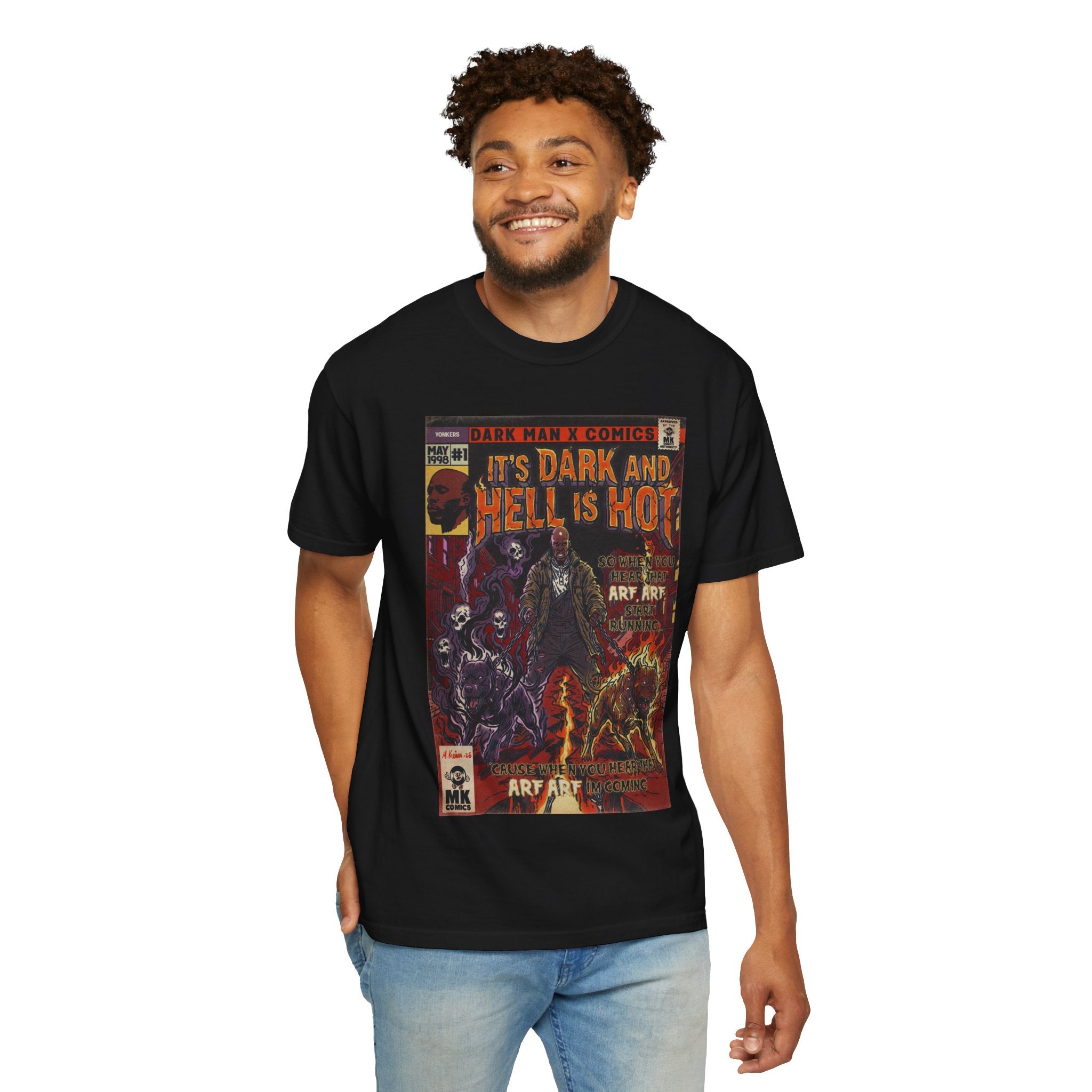 It's Dark & Hell is Hot - Unisex Comfort Colors T-shirt