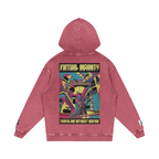 Virtual Insanity - Snow Washed Loose Cotton Hoodie
