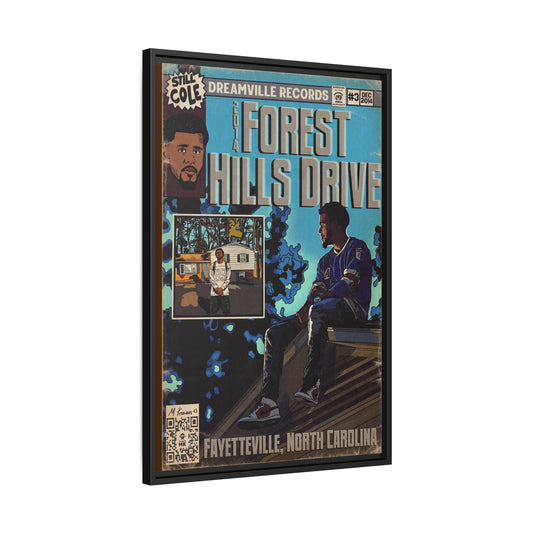 J Cole - 2014 Forest Hills Drive - Gallery Canvas Wraps, Vertical Frame