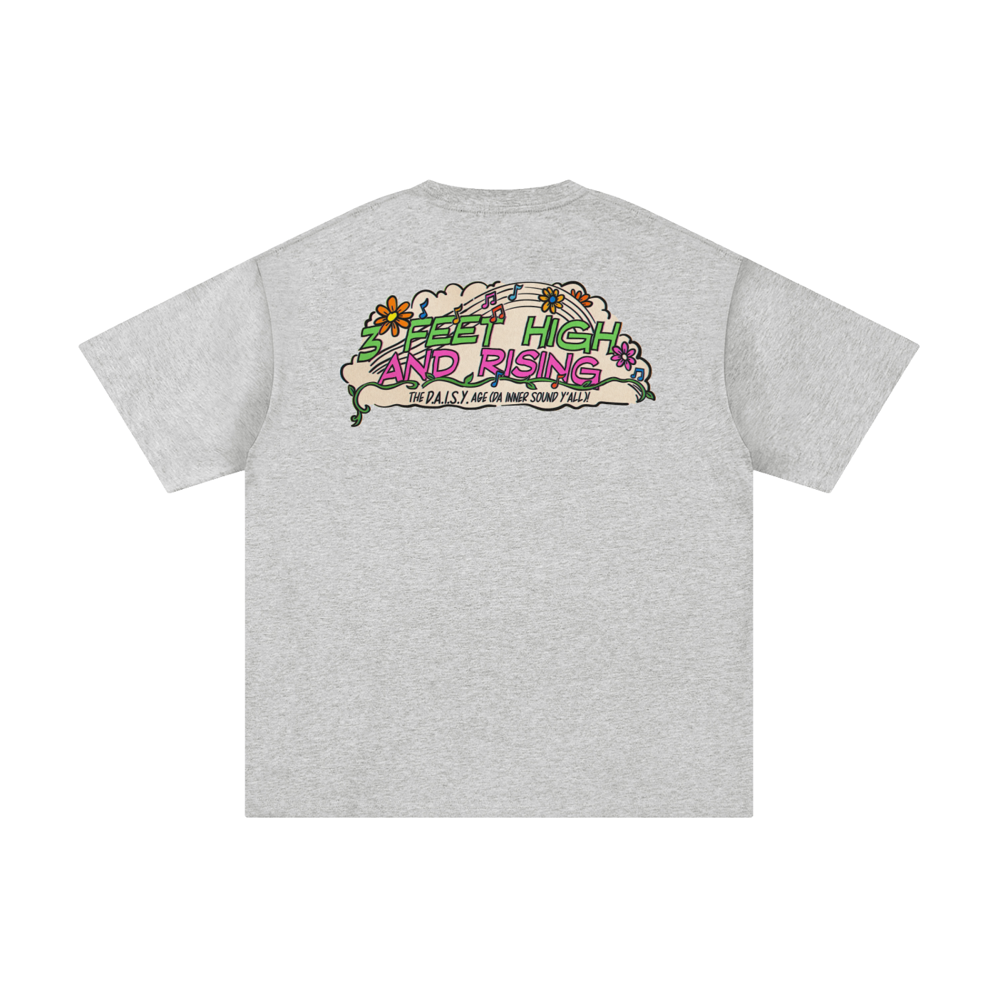 3 Feet High & Rising - Unisex Pure Cotton T-Shirt