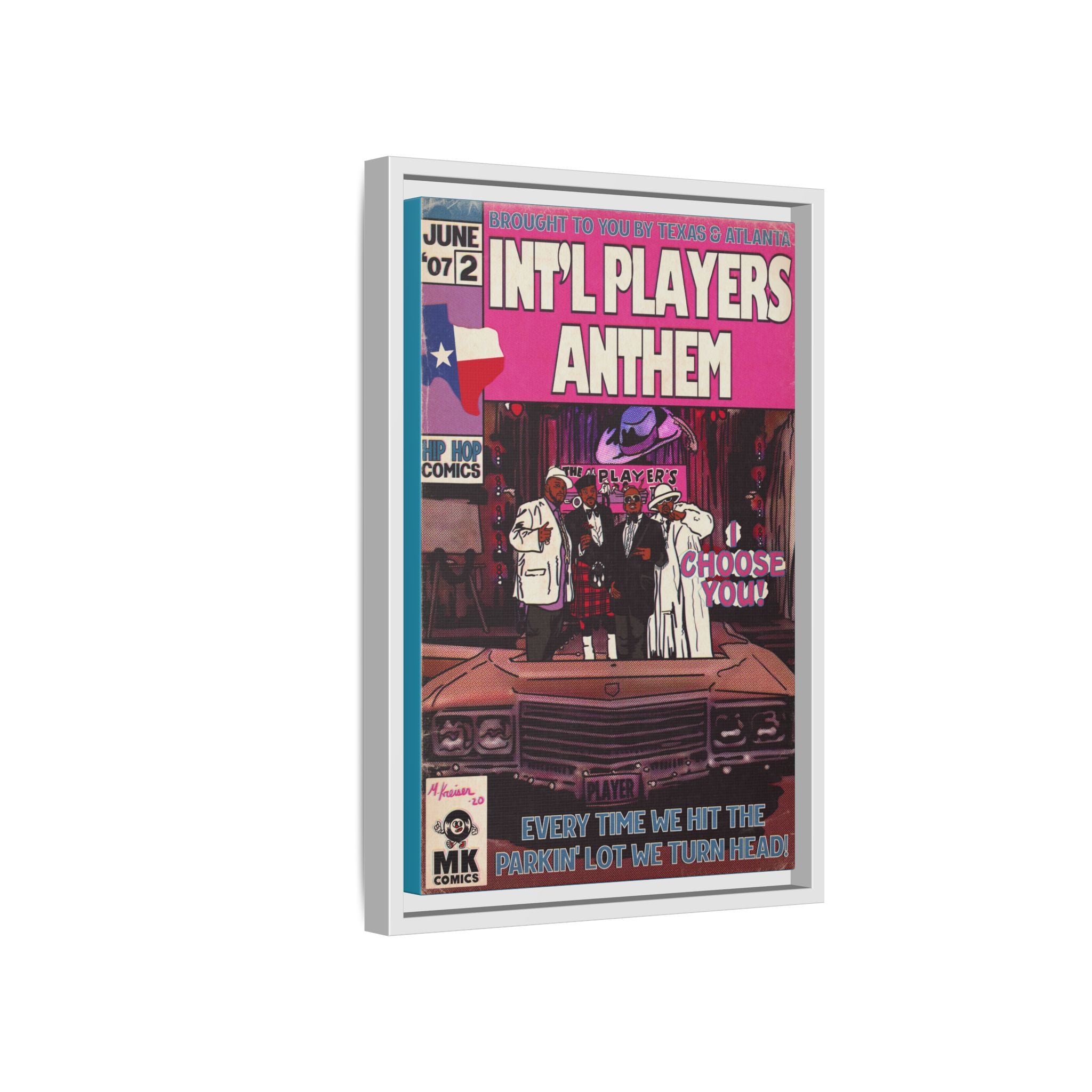 Int’l Players Anthem - Matte Canvas, Framed (Multi-color)