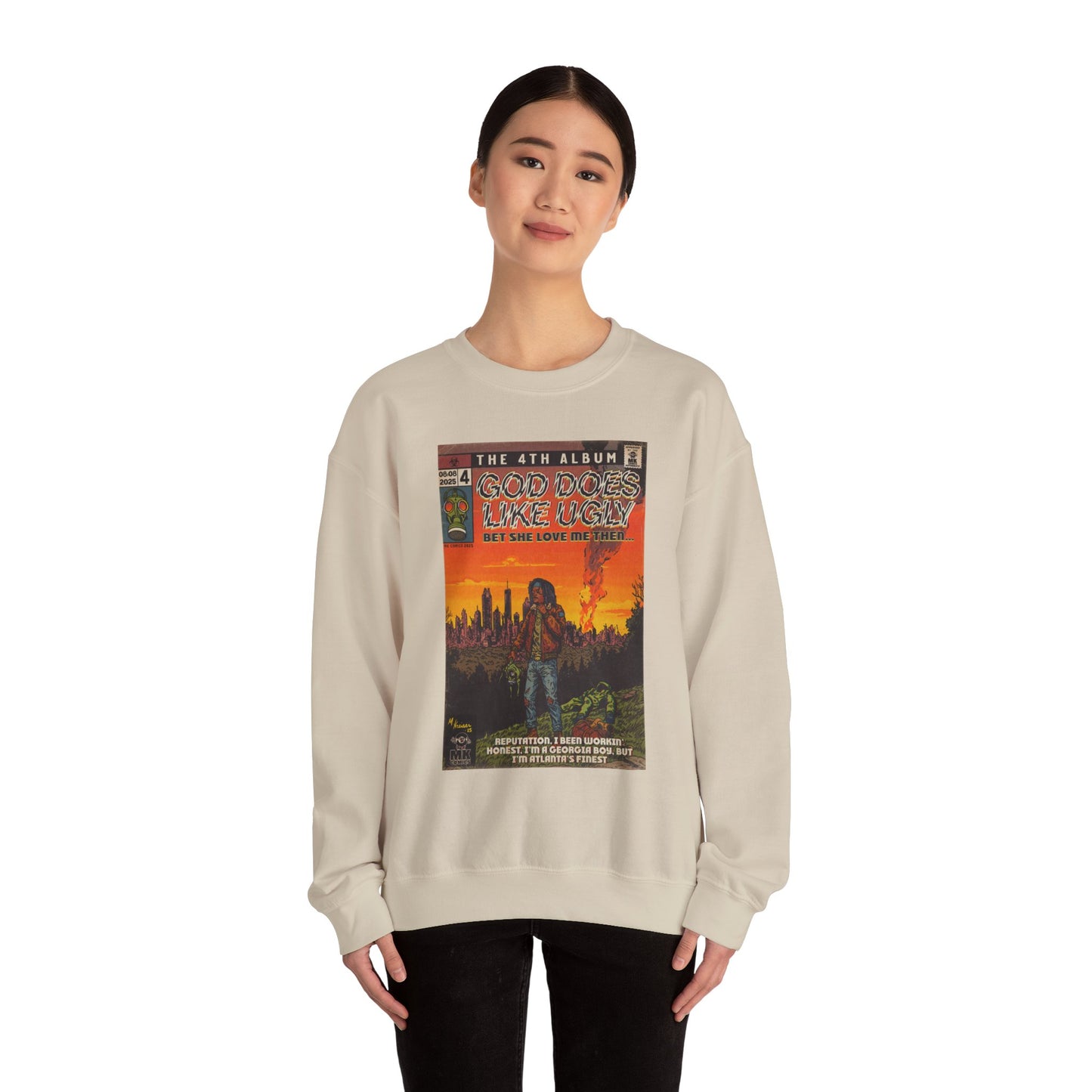 God Does Like Ugly - Unisex Heavy Blend™ Crewneck Sweatshirt