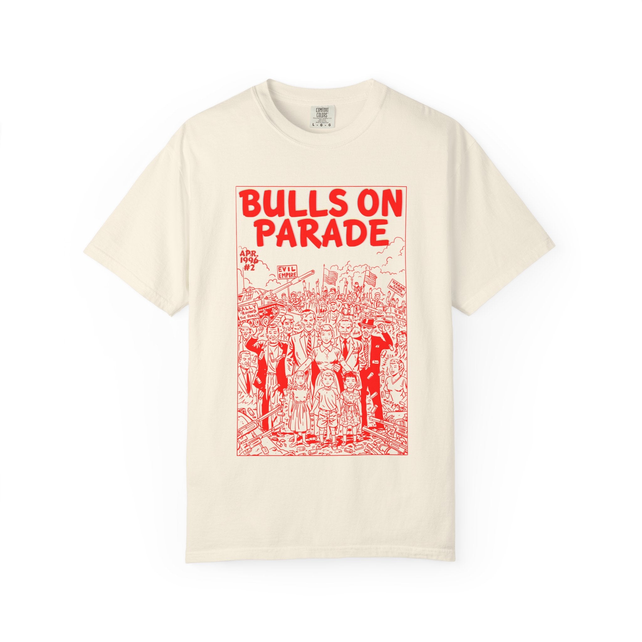 Bulls Parade - RED - Unisex Comfort Colors T-shirt