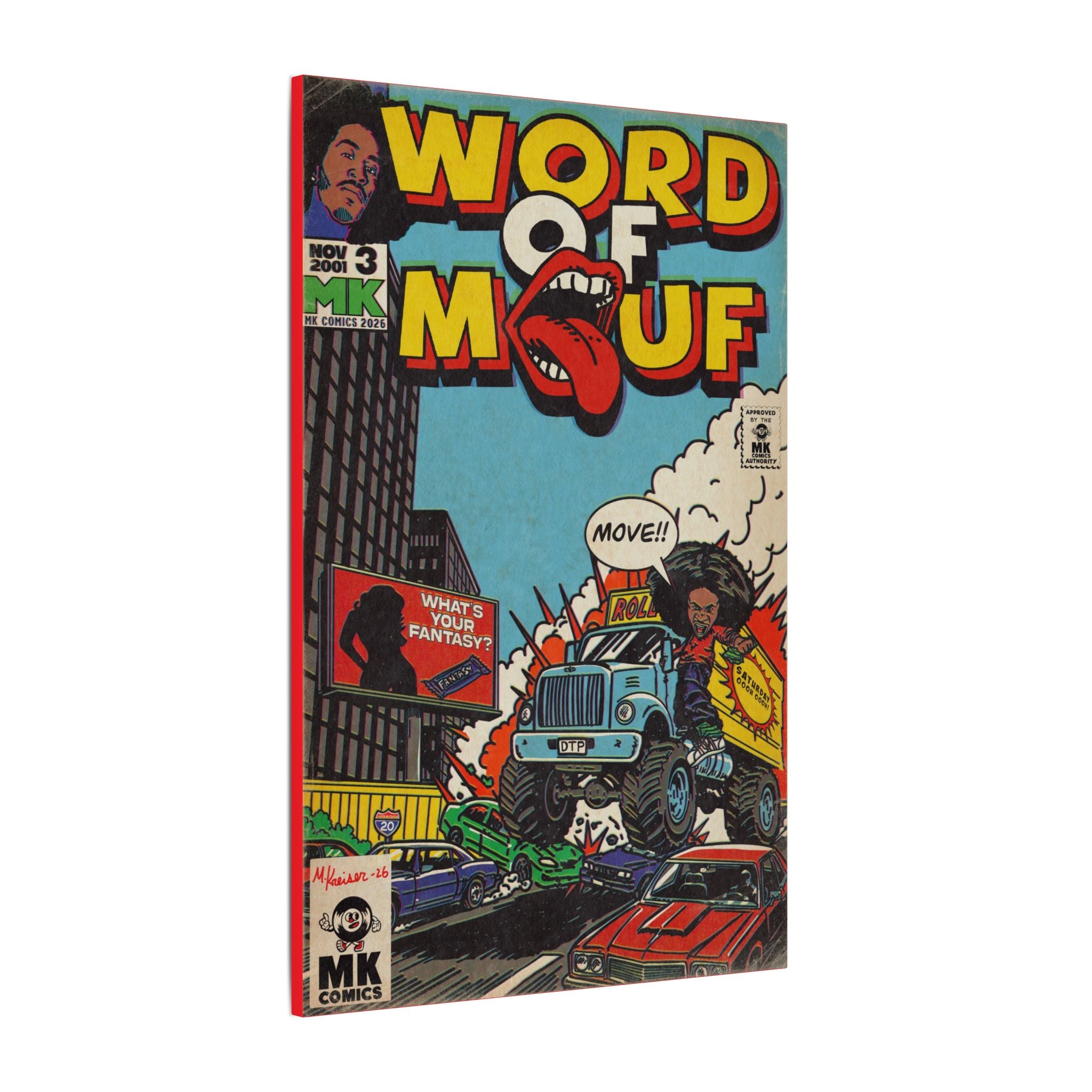 Word of Mouf - Matte Canvas, Stretched, 0.75" (Multi-Size)