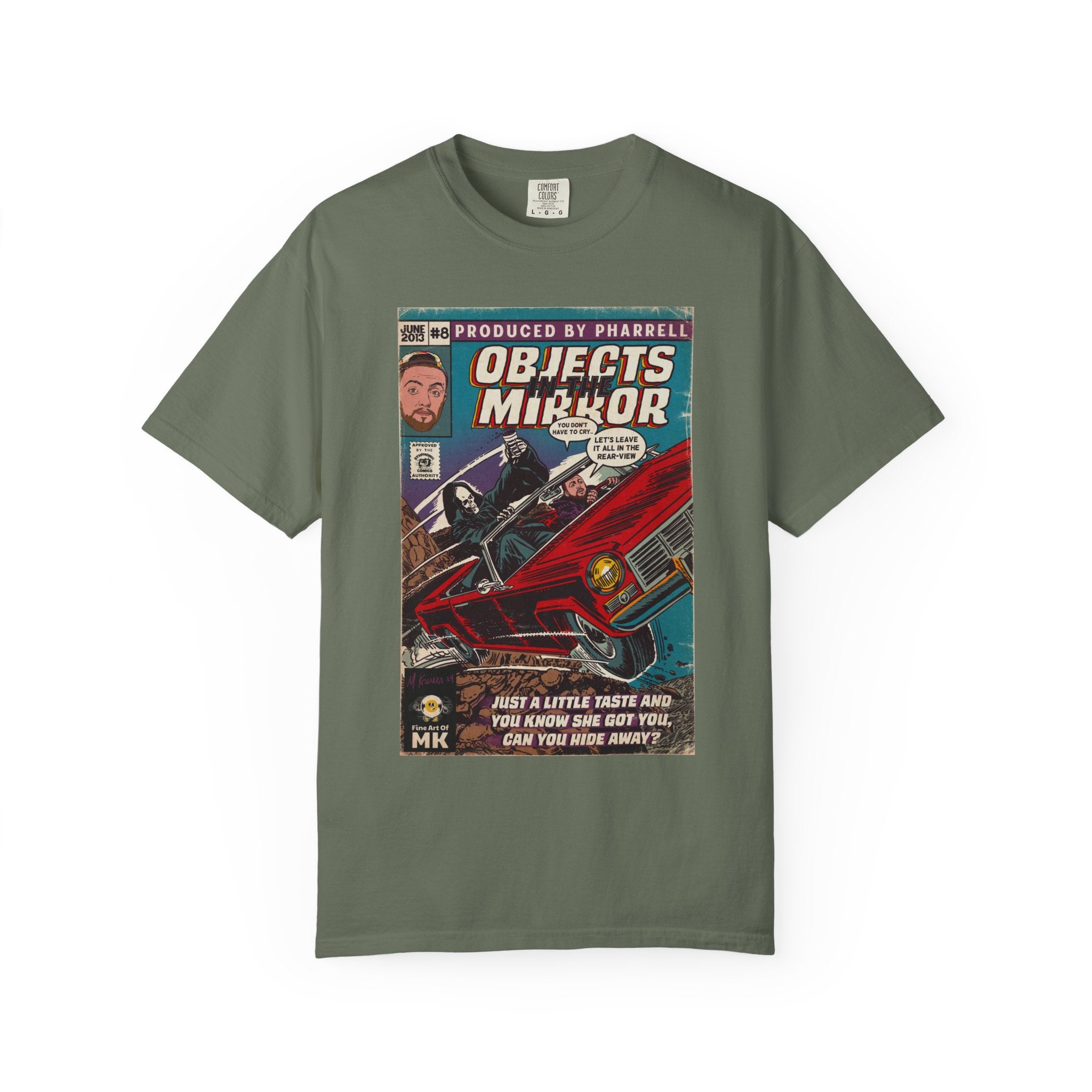 Objects in the Mirror - Unisex Comfort Colors T-shirt