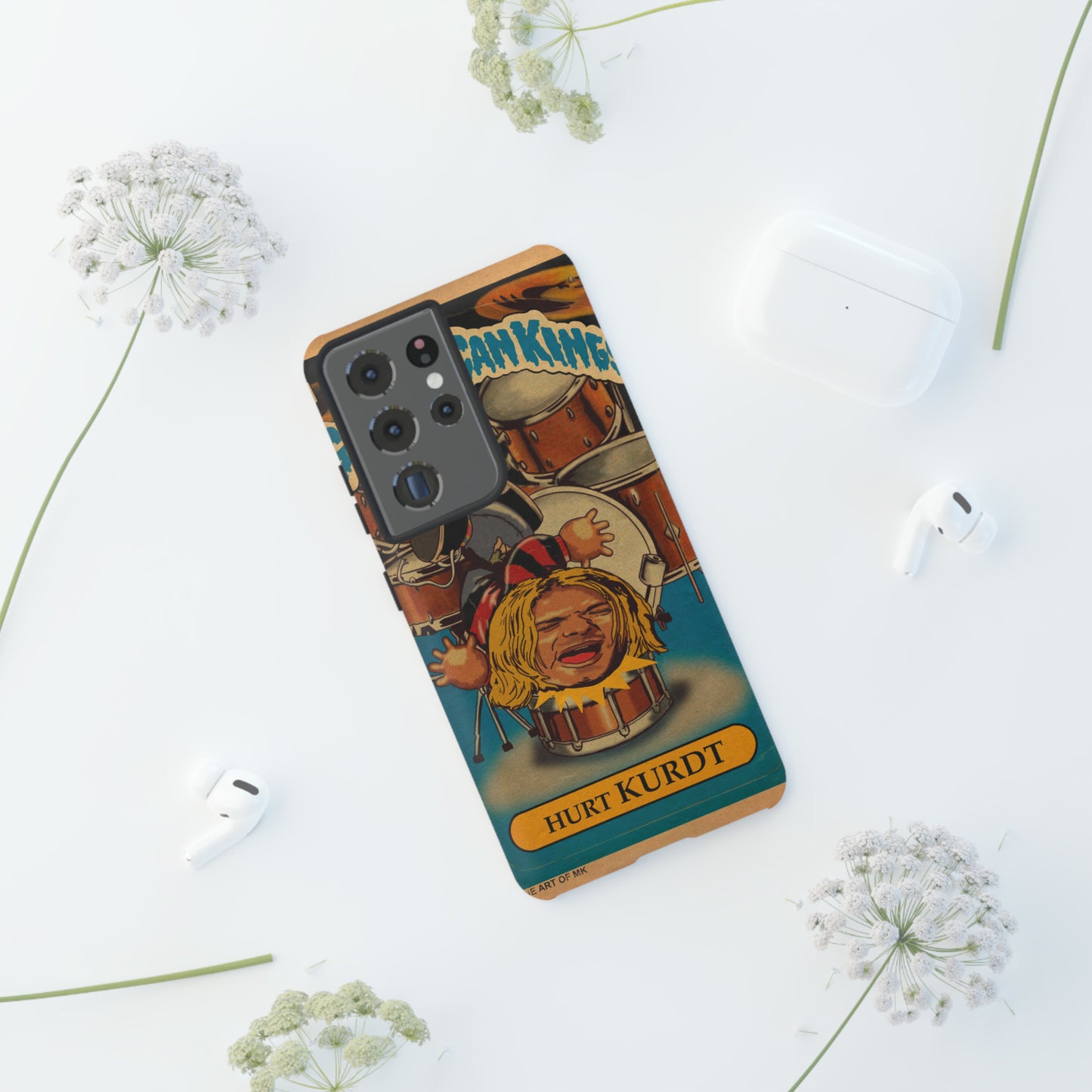 Hurt KURDT - Garbage Can Kings - Nirvana - Tough Phone Cases