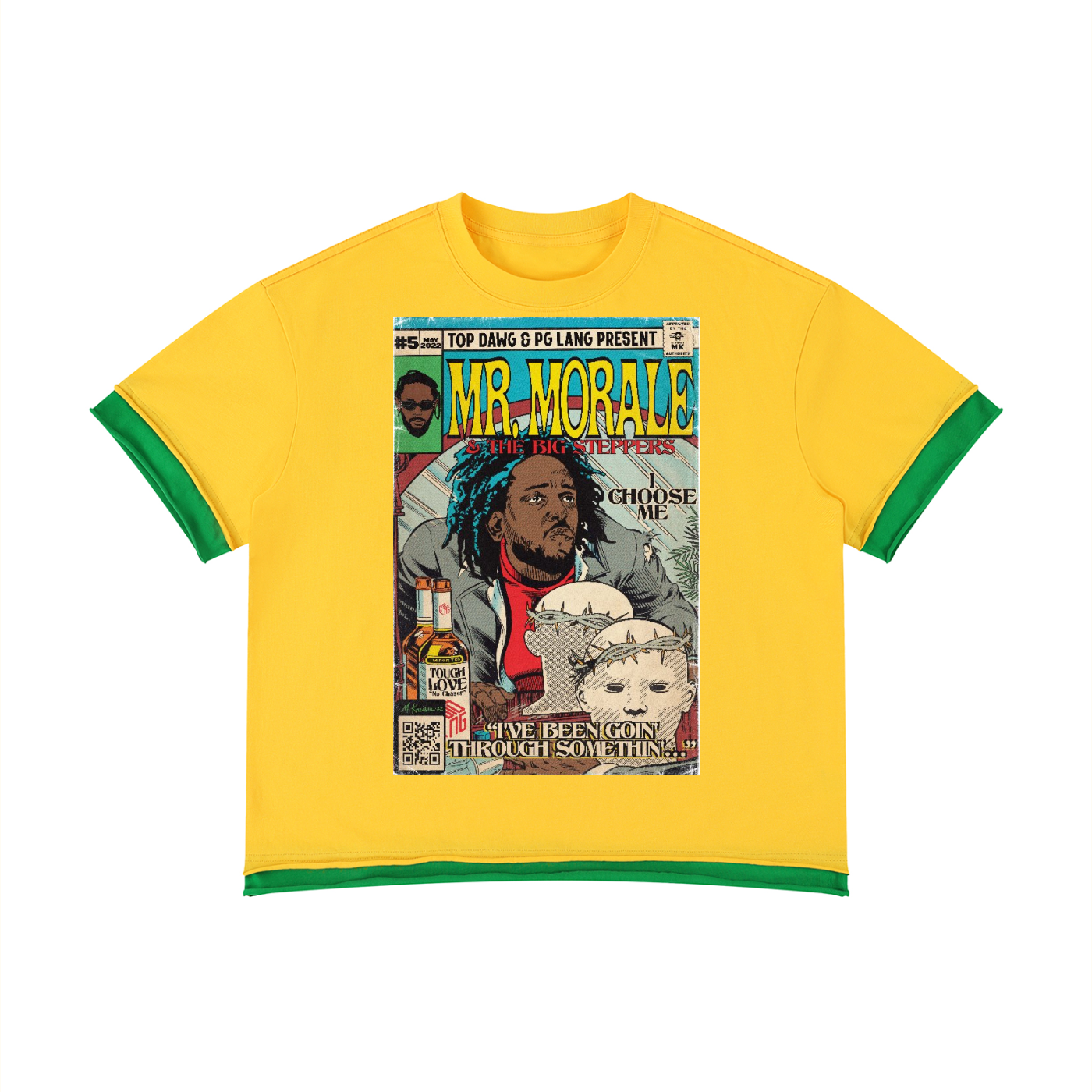Mr. Morale & the Big Steppers - Unisex Boxy Color Block T-Shirt