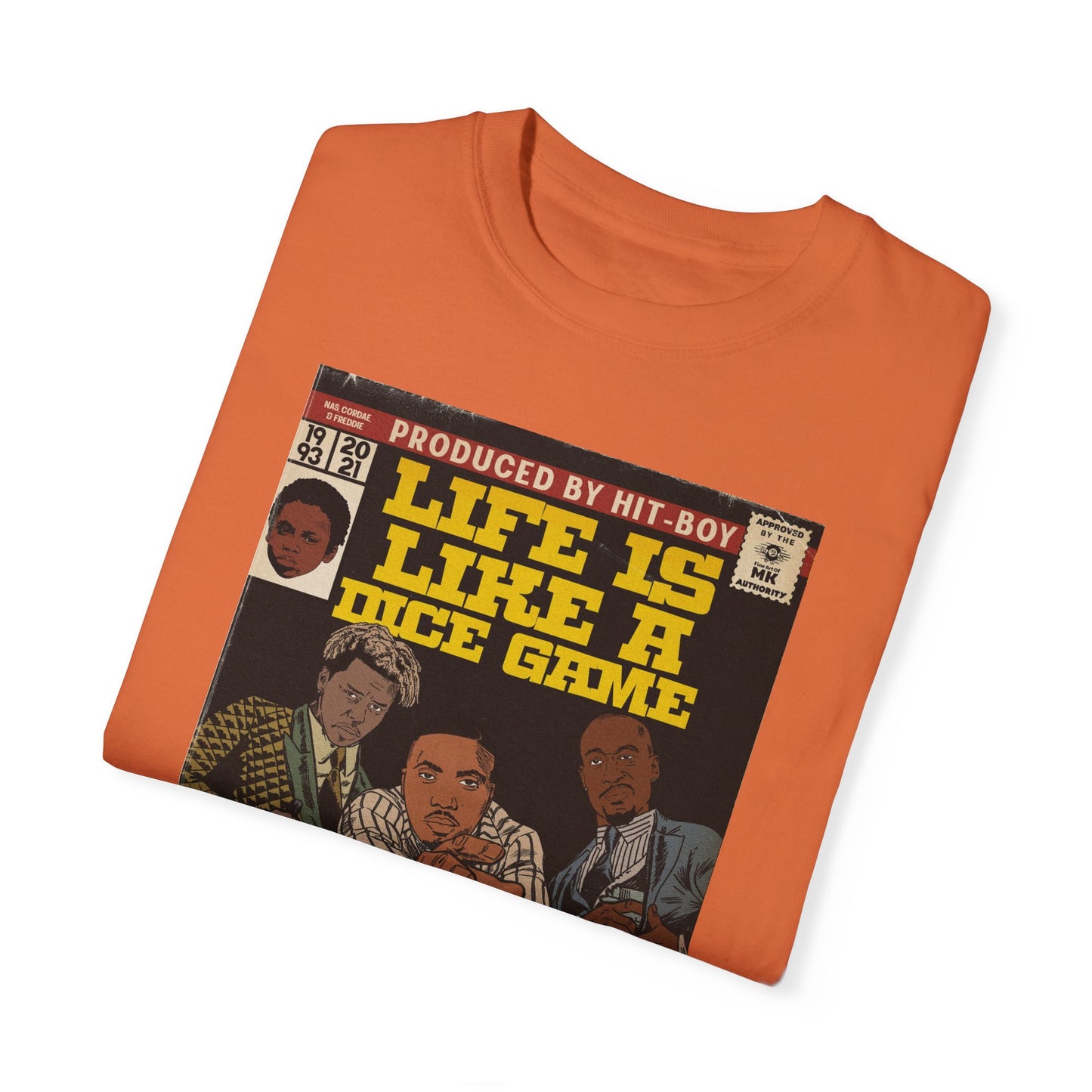 Nas, Freddie Gibbs, Cordae - Life is Like a Dice Game - Unisex Comfort Colors T-shirt