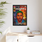 Nights - Matte Canvas, Framed (Multi-color)
