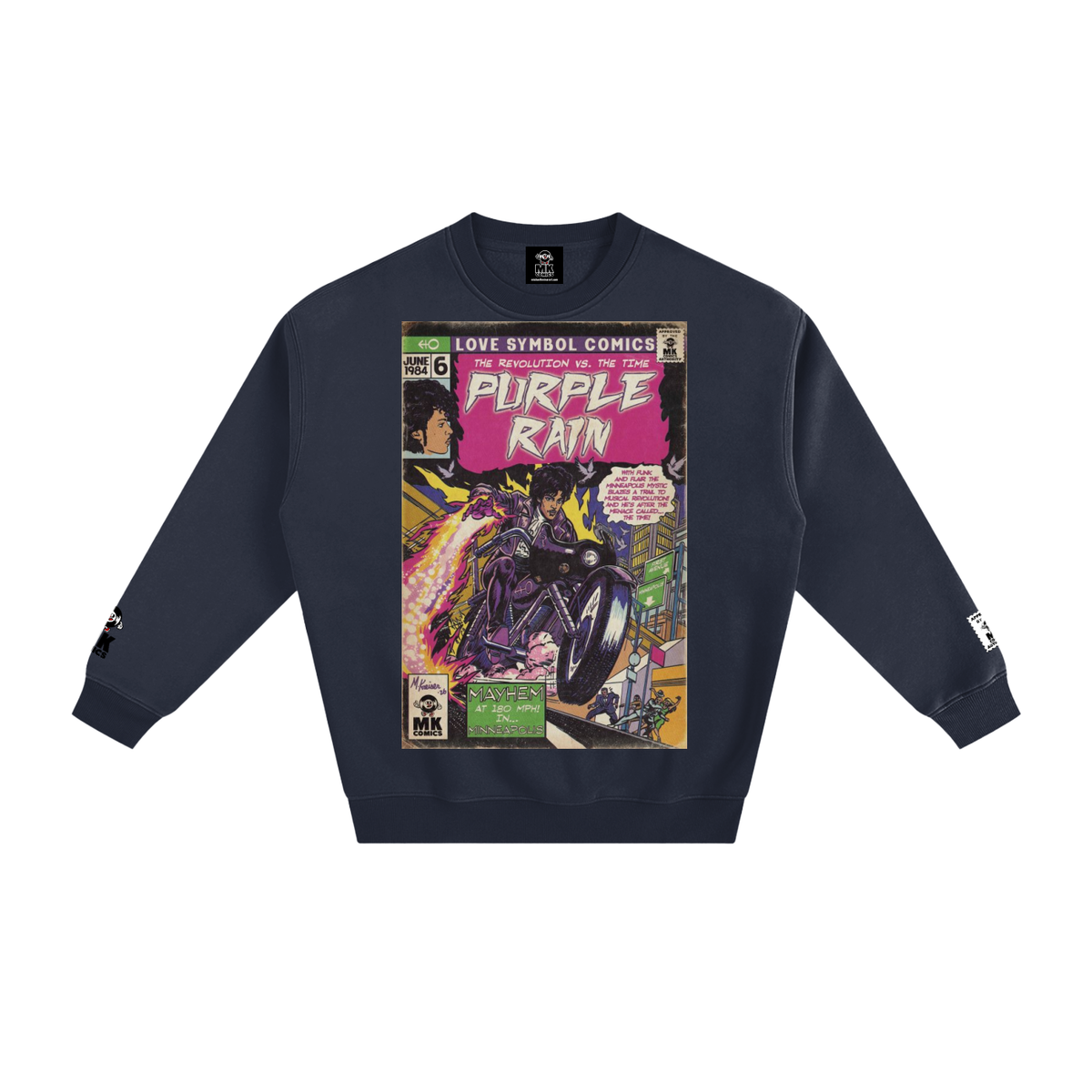 Purple Rain - Fleeced Sweatshirt