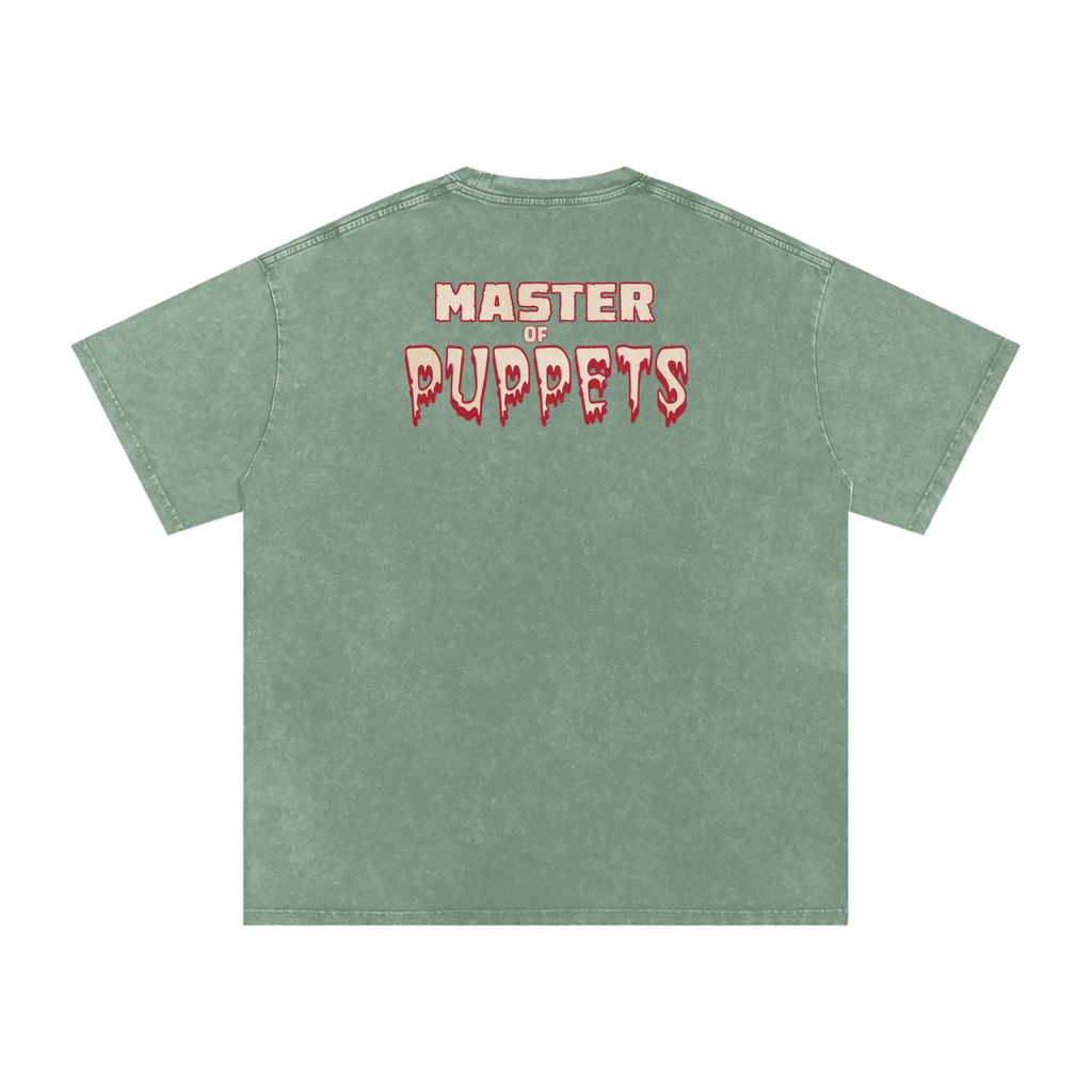 Master of Puppets - Snow Washed Oversized Cotton T-Shirt