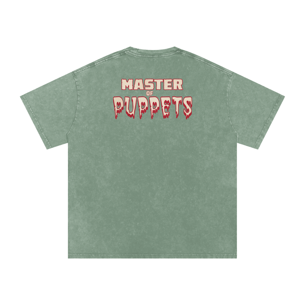 Master of Puppets - Snow Washed Oversized Cotton T-Shirt