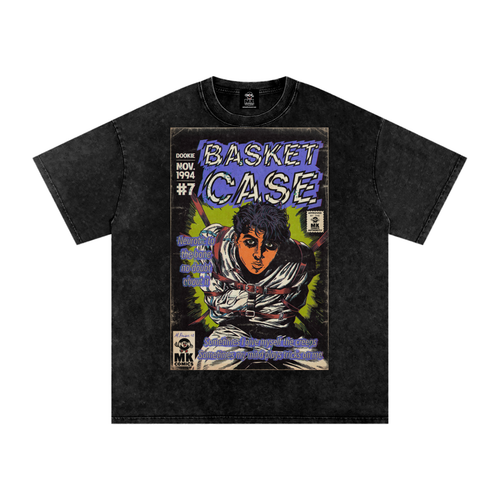 Basket Case - Snow Washed Oversized Cotton T-Shirt