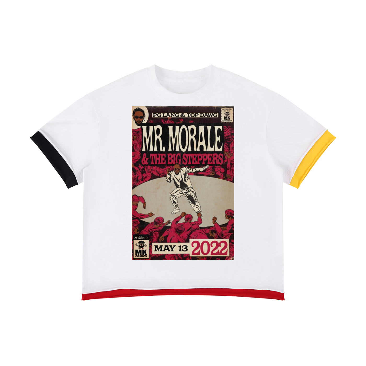 Mr. Morale & the Big Steppers - Unisex Boxy Color Block T-Shirt