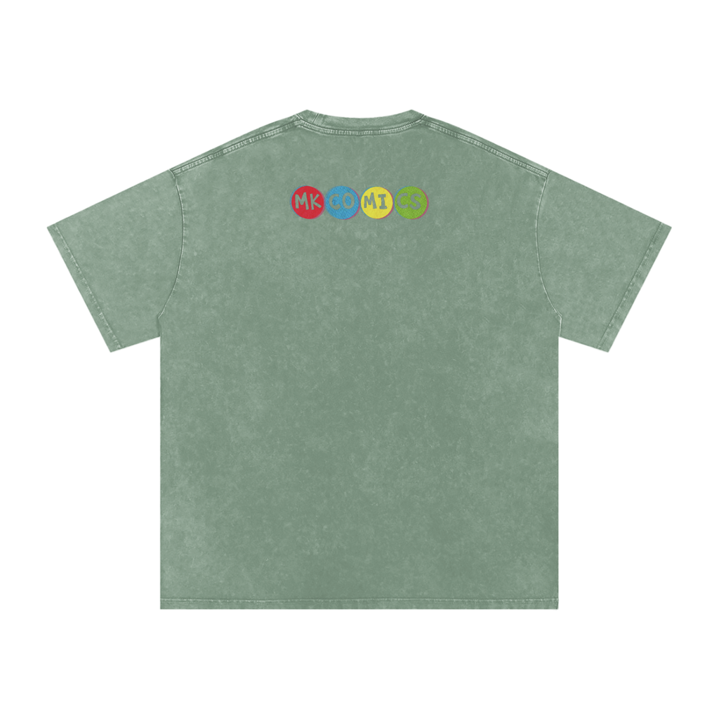 Twisted - Snow Washed Oversized Cotton T-Shirt
