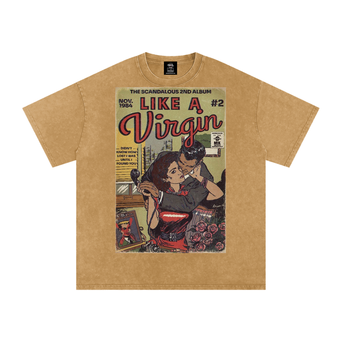 Like a Virgin - Snow Washed Oversized Cotton T-Shirt