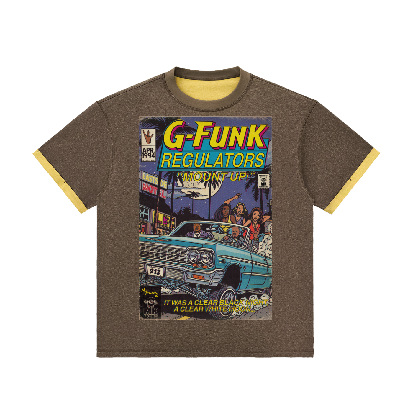 Regulate - Contrast Cuff Cuffed T-Shirt