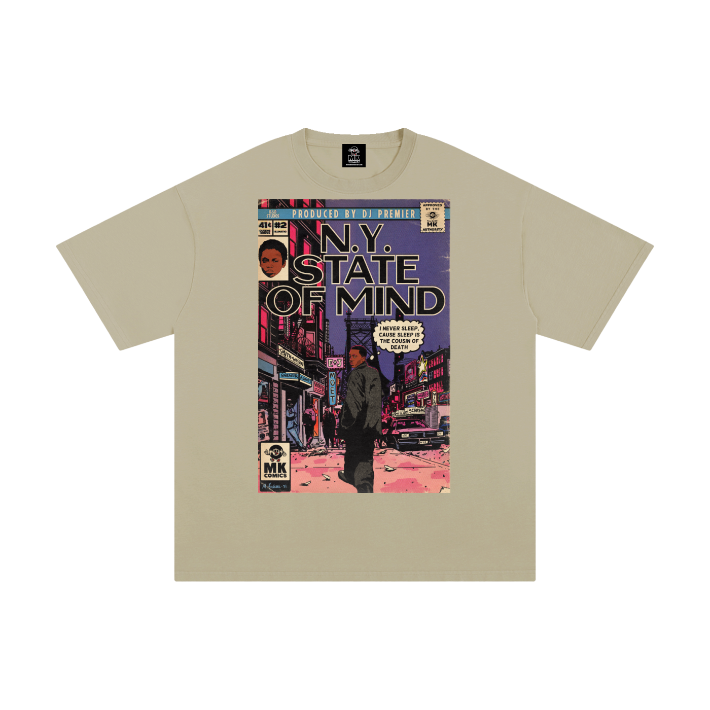 NY State of Mind - MK Classics - Unisex Pure Cotton T-Shirt
