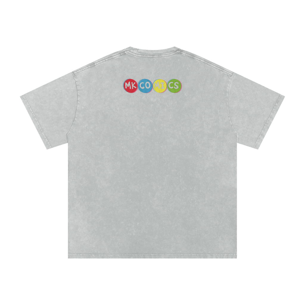 Twisted - Snow Washed Oversized Cotton T-Shirt