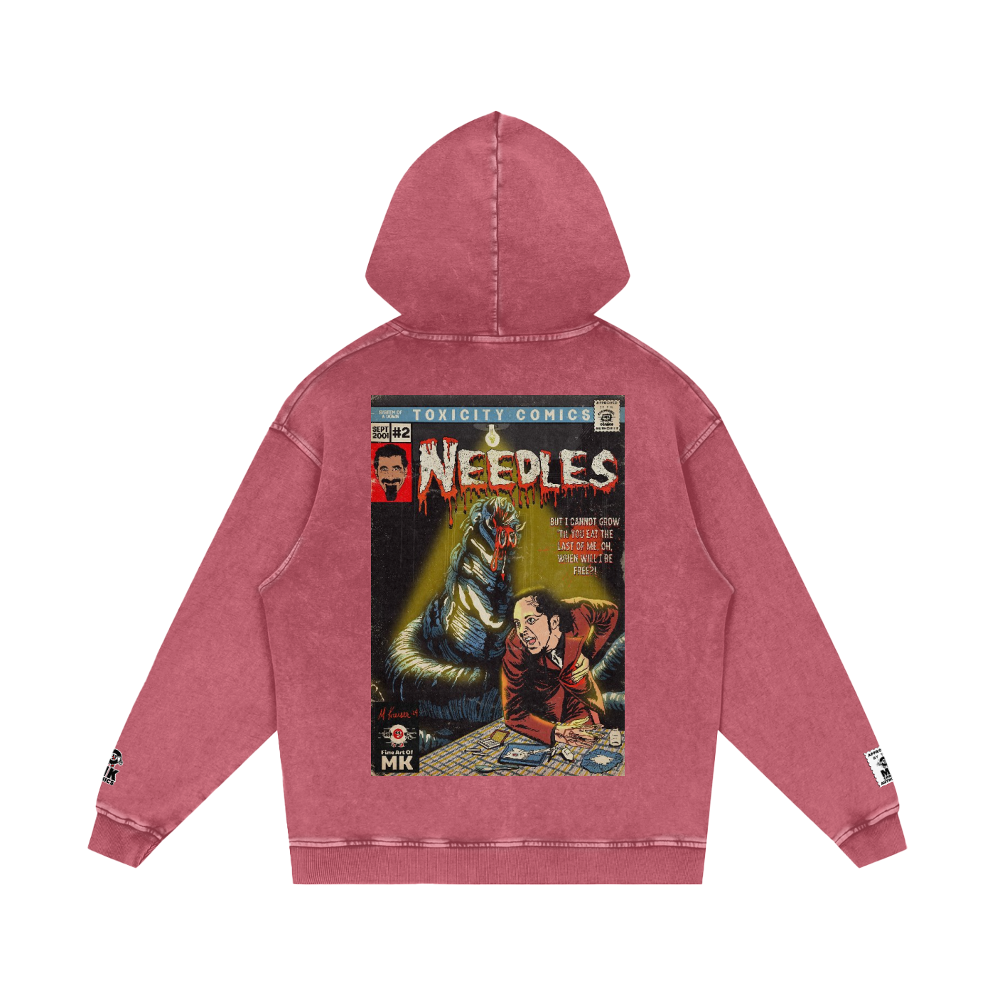 Needles - Snow Washed Loose Cotton Hoodie