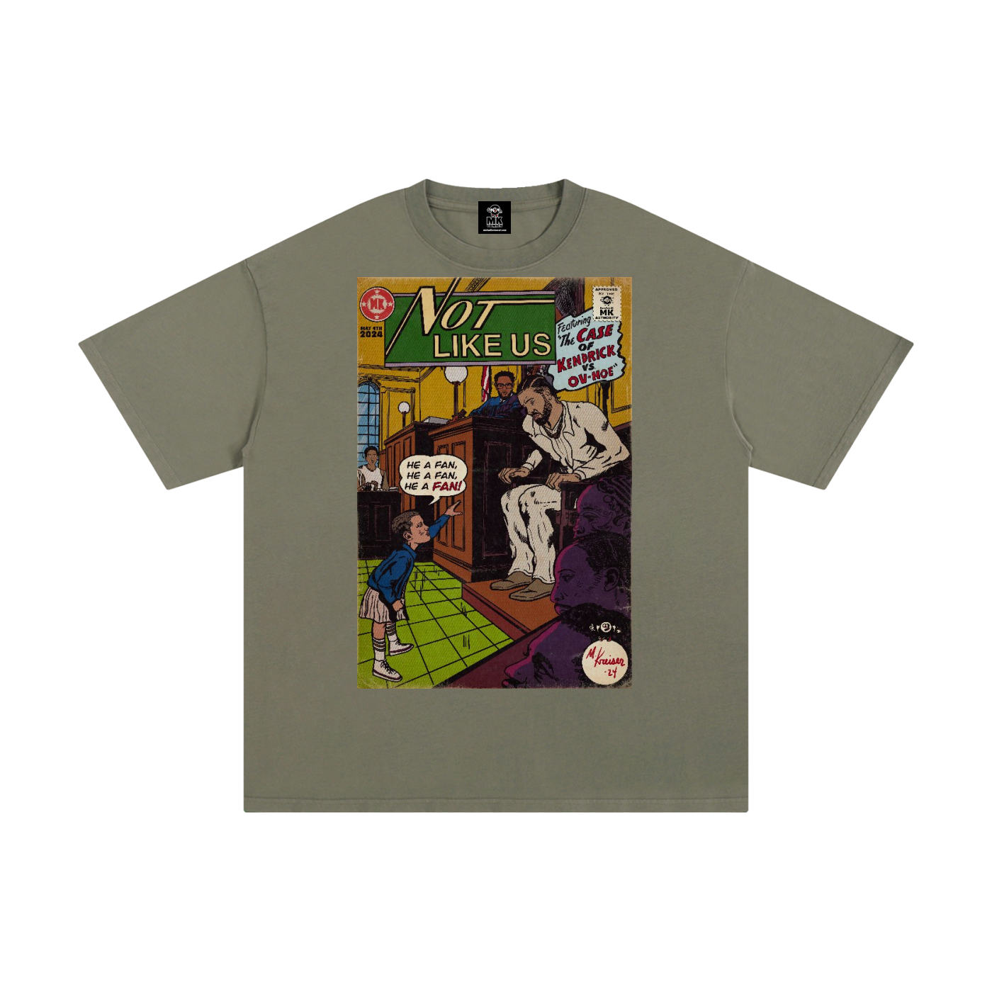 Not Like Us - MK Classics - Unisex Pure Cotton T-Shirt
