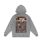 Things Fall Apart - Snow Washed Loose Cotton Hoodie